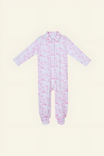 Safari Toile Sleepsuit